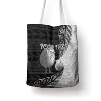 Personalised New Zealand Father's Day Tote Bag Papa Kiwi Bird Tribal Pattern DT05 - Polynesian Pride