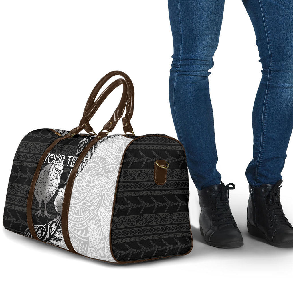 Personalised New Zealand Father's Day Travel Bag Papa Kiwi Bird Tribal Pattern DT05 - Polynesian Pride