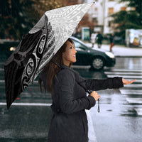 Personalised New Zealand Father's Day Umbrella Papa Kiwi Bird Tribal Pattern DT05 - Polynesian Pride