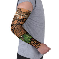 Polynesia Maui Tattoo Inspired Arm Sleeves Tropical Leaf Skirt Costume