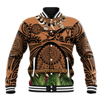 Polynesia Maui Tattoo Inspired Baseball Jacket Tropical Leaf Skirt Costume