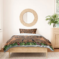 Polynesia Maui Tattoo Inspired Bedding Set Tropical Leaf Skirt Costume