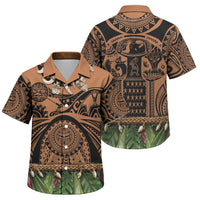 Polynesia Maui Tattoo Inspired Family Matching Mermaid Dress and Hawaiian Shirt Tropical Leaf Skirt Costume