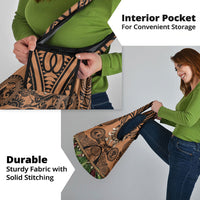 Polynesia Maui Tattoo Inspired Grocery Bag Tropical Leaf Skirt Costume