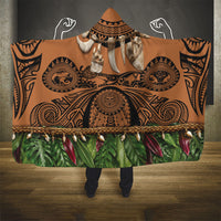Polynesia Maui Tattoo Inspired Hooded Blanket Tropical Leaf Skirt Costume