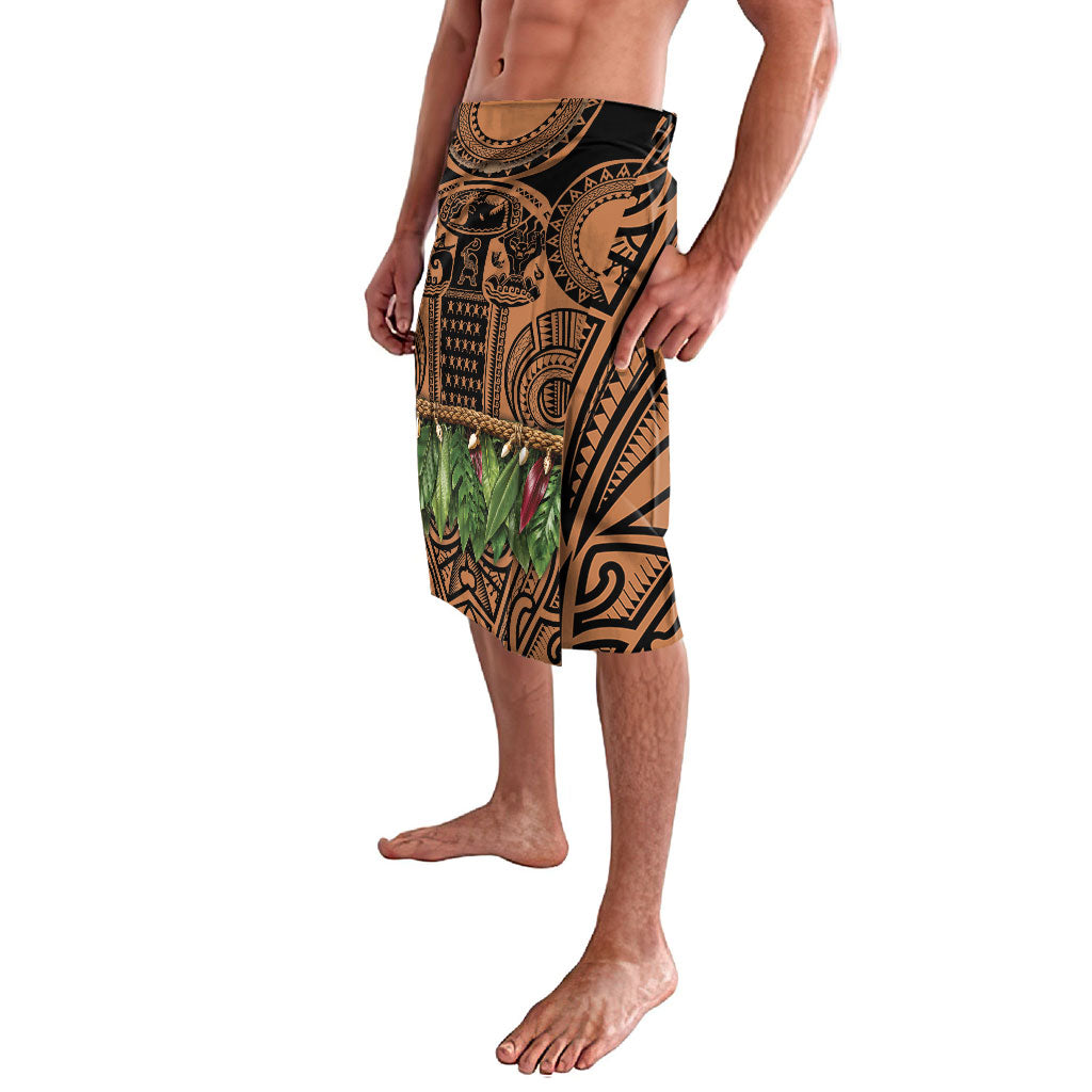 Polynesia Maui Tattoo Inspired Lavalava Tropical Leaf Skirt Costume