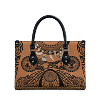 Polynesia Maui Tattoo Inspired Leather Bag Tropical Leaf Skirt Costume