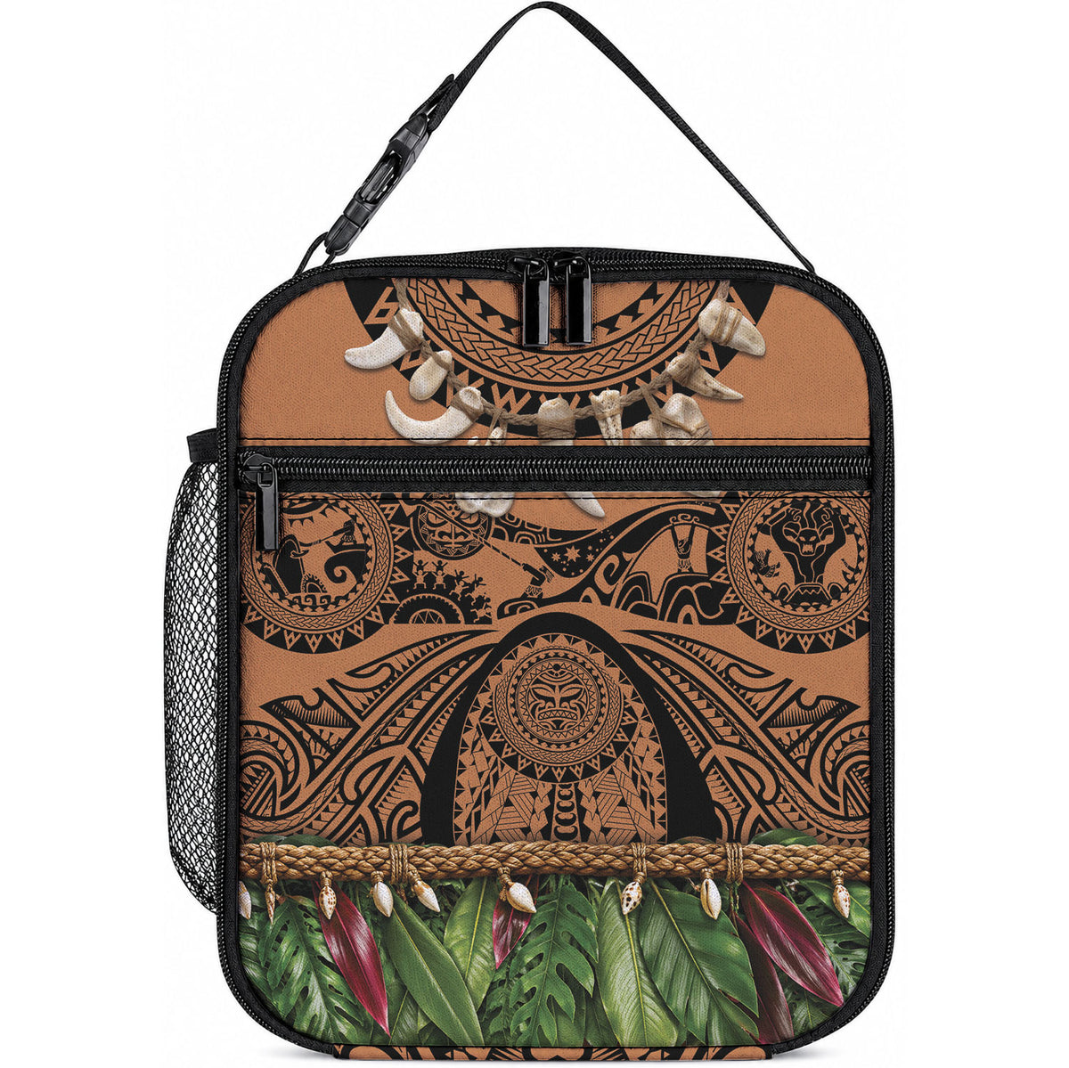 Polynesia Maui Tattoo Inspired Lunch Bag Tropical Leaf Skirt Costume