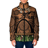 Polynesia Maui Tattoo Inspired Padded Jacket Tropical Leaf Skirt Costume