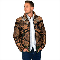 Polynesia Maui Tattoo Inspired Padded Jacket Tropical Leaf Skirt Costume
