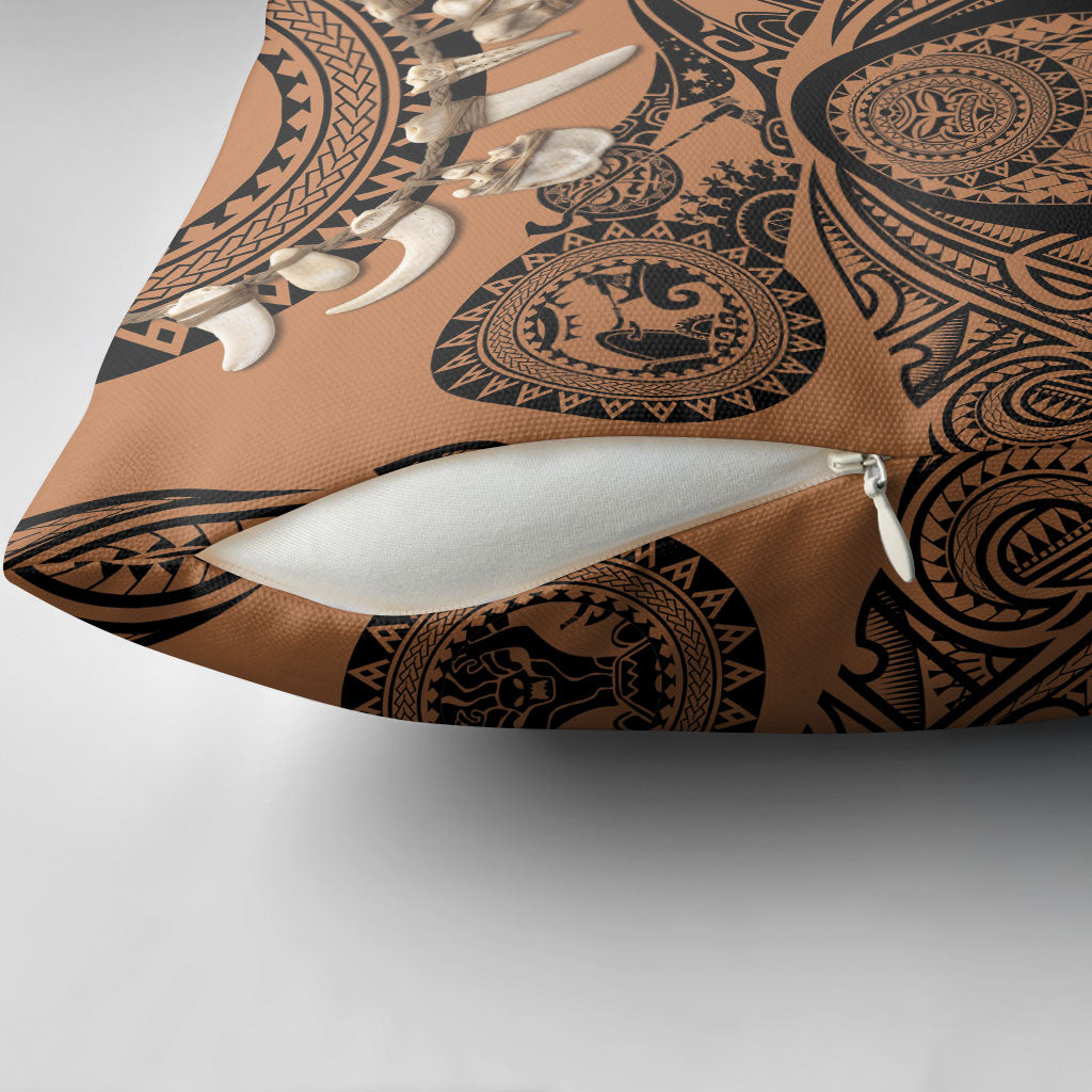 Polynesia Maui Tattoo Inspired Pillow Cover Tropical Leaf Skirt Costume