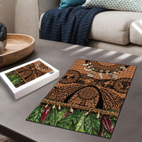 Polynesia Maui Tattoo Inspired Puzzle Tropical Leaf Skirt Costume