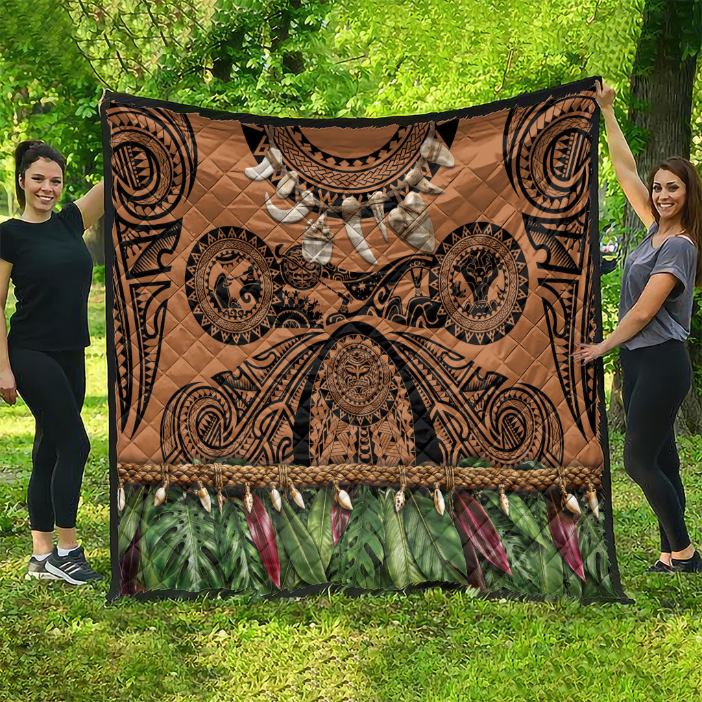 Polynesia Maui Tattoo Inspired Quilt Tropical Leaf Skirt Costume