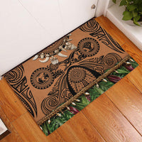 Polynesia Maui Tattoo Inspired Rubber Doormat Tropical Leaf Skirt Costume