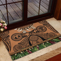 Polynesia Maui Tattoo Inspired Rubber Doormat Tropical Leaf Skirt Costume