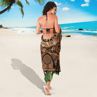 Polynesia Maui Tattoo Inspired Sarong Tropical Leaf Skirt Costume