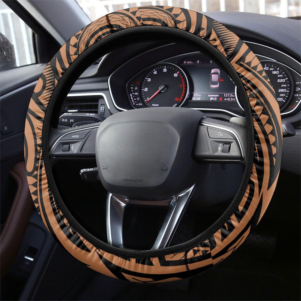 Polynesia Maui Tattoo Inspired Steering Wheel Cover Tropical Leaf Skirt Costume