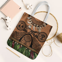 Polynesia Maui Tattoo Inspired Tote Bag Tropical Leaf Skirt Costume