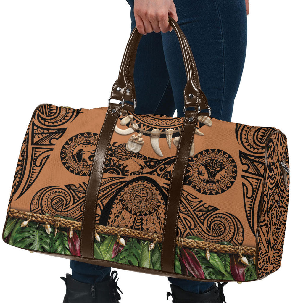 Polynesia Maui Tattoo Inspired Travel Bag Tropical Leaf Skirt Costume