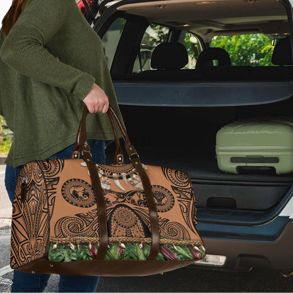 Polynesia Maui Tattoo Inspired Travel Bag Tropical Leaf Skirt Costume