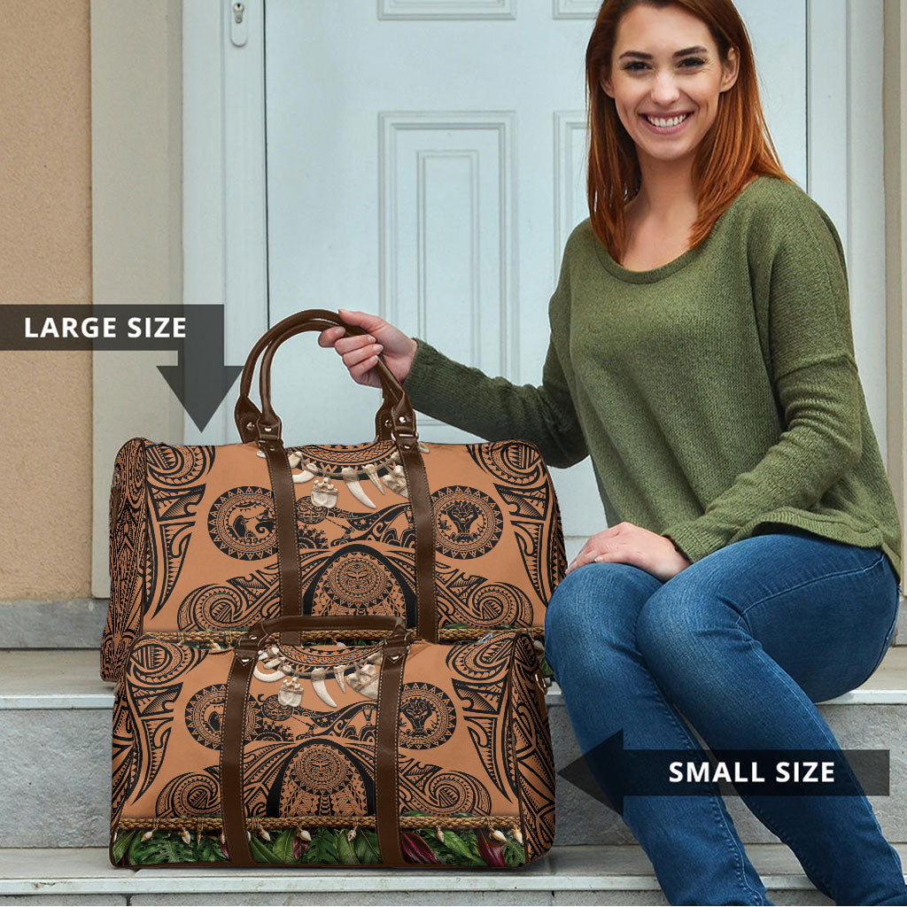 Polynesia Maui Tattoo Inspired Travel Bag Tropical Leaf Skirt Costume