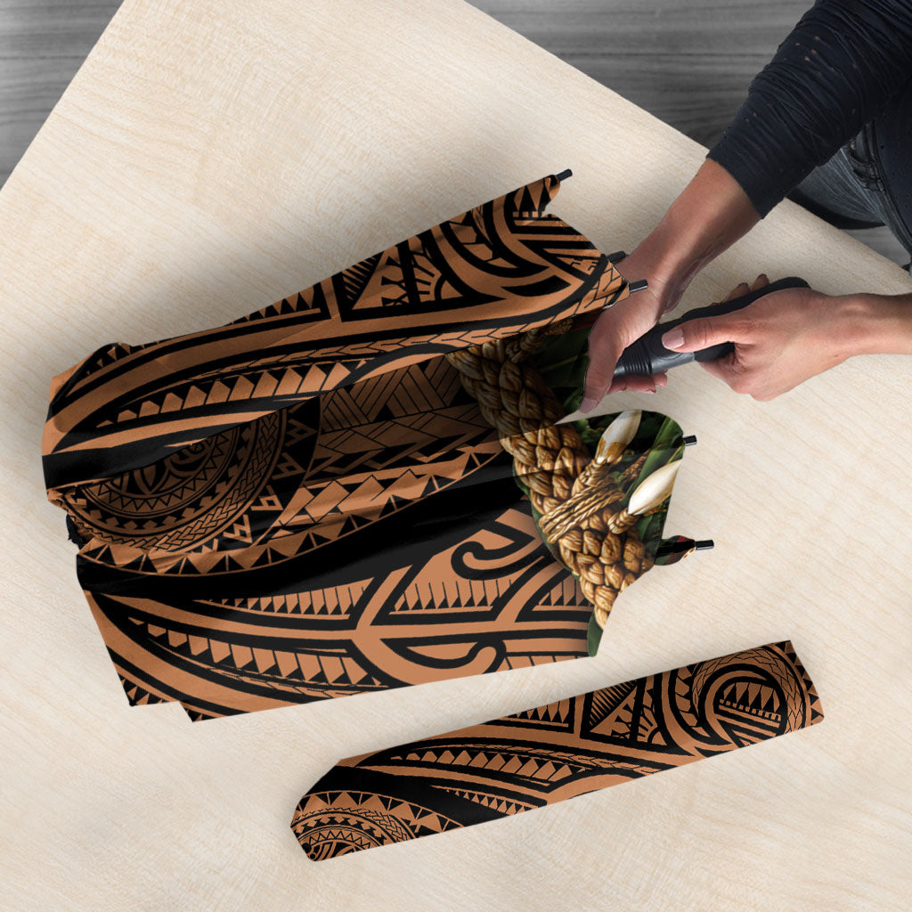 Polynesia Maui Tattoo Inspired Umbrella Tropical Leaf Skirt Costume