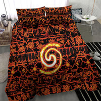 Polynesia Lava Monster Cosplay Bedding Set Fiery Glowing Volcano Crack Pattern