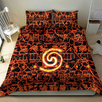Polynesia Lava Monster Cosplay Bedding Set Fiery Glowing Volcano Crack Pattern