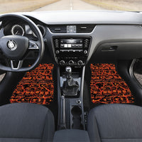 Polynesia Lava Monster Cosplay Car Mats Fiery Glowing Volcano Crack Pattern