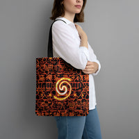 Polynesia Lava Monster Cosplay Tote Bag Fiery Glowing Volcano Crack Pattern