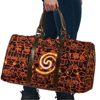 Polynesia Lava Monster Cosplay Travel Bag Fiery Glowing Volcano Crack Pattern