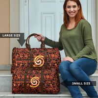 Polynesia Lava Monster Cosplay Travel Bag Fiery Glowing Volcano Crack Pattern