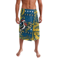 Nauru Christmas Lavalava Frigatebird Bird Santa Tribal Waves - Polynesian Pride