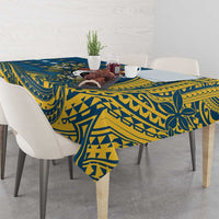 Nauru Christmas Tablecloth Frigatebird Bird Santa Tribal Waves - Polynesian Pride