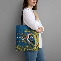 Nauru Christmas Tote Bag Frigatebird Bird Santa Tribal Waves DT05 - Polynesian Pride