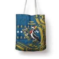 Nauru Christmas Tote Bag Frigatebird Bird Santa Tribal Waves DT05 - Polynesian Pride