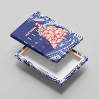 Northern Mariana Islands Christmas Canvas Wall Art Seashell Xmas Tree Tribal Waves - Polynesian Pride