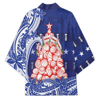 Northern Mariana Islands Christmas Kimono Seashell Xmas Tree Tribal Waves DT05 - Polynesian Pride