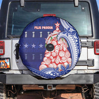 Northern Mariana Islands Christmas Spare Tire Cover Seashell Xmas Tree Tribal Waves - Polynesian Pride