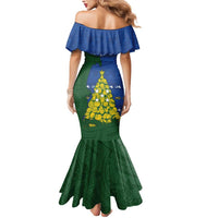 Solomon Islands Christmas Mermaid Dress Seashell Xmas Tree Tribal Waves - Polynesian Pride