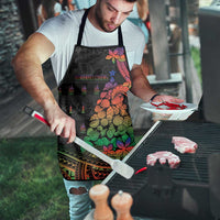 New Caledonia Christmas Apron Seashell Xmas Tree Tribal Waves - Polynesian Pride