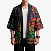 New Caledonia Christmas Kimono Seashell Xmas Tree Tribal Waves - Polynesian Pride