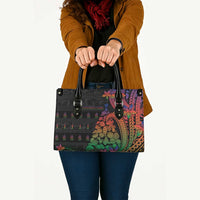 New Caledonia Christmas Leather Bag Seashell Xmas Tree Tribal Waves DT05 - Polynesian Pride