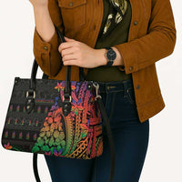 New Caledonia Christmas Leather Bag Seashell Xmas Tree Tribal Waves DT05 - Polynesian Pride