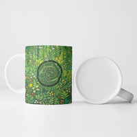 Polynesia Mother Nature Ceramic Mug Glowing Heart Spiral Tropical Vine Floral DT05 - Polynesian Pride