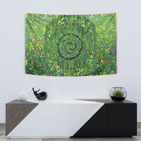 Polynesia Mother Nature Tapestry Glowing Heart Spiral Tropical Vine Floral DT05 - Polynesian Pride