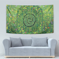Polynesia Mother Nature Tapestry Glowing Heart Spiral Tropical Vine Floral DT05 - Polynesian Pride