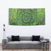 Polynesia Mother Nature Tapestry Glowing Heart Spiral Tropical Vine Floral DT05 - Polynesian Pride