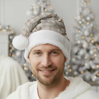 Hawaii Palaka Cowboy Christmas Santa Hat Shell Maile Lei With Western Patterns - Polynesian Pride