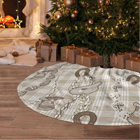 Hawaii Palaka Cowboy Tree Skirt Shell Maile Lei With Western Patterns - Polynesian Pride